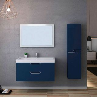 Meuble De Salle De Bain Calabro 1000 Bleu Saphir