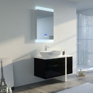 Meuble De Salle De Bain Scarlino 1000 Noir