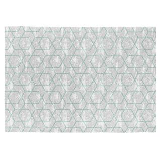 Tapis Scandinave Vert En Coton Plat Laisa Vert 120x170