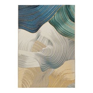 Tapis Abstrait Extérieur Moderne Plat Rivi Multicolore 120x170