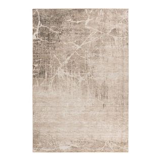 Tapis Beige Abstrait Avec Franges Moderne Nakka Beige 200x290