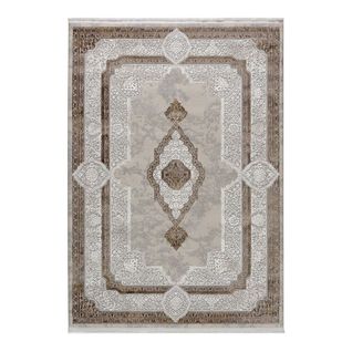 Tapis D'orient Avec Franges Rectangle Beige Casa Beige 120x170