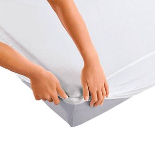 Protège Matelas Anti Acariens Et Impermeable Blanc  160x200cm