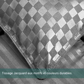 Couette Soft Luxe Grise 240 x 260 cm - Couette légère - Garnissage microfibre - Réversible