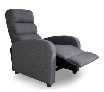 Fauteuil Relax Manuel Lasco Tissu Gris