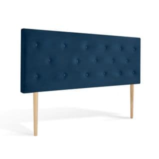 Tête De Lit Capitonnée Théa 160 cm Velours Bleu Foncé