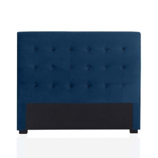 Tête De Lit Capitonnée Premium Velours 140 cm Bleu