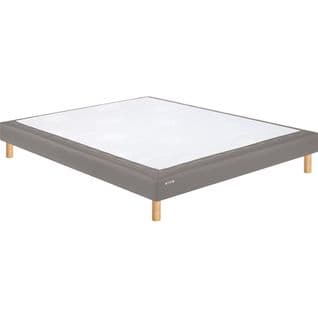 Sommier Tapissier Confort Medium Mediano Taupe 160x200