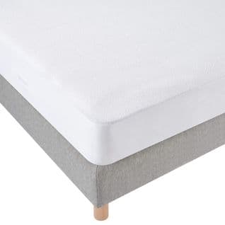 Protège Matelas Imperméable Et Respirant Blanc 140x190