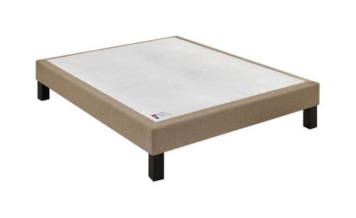 Sommier bronze 140x200 cm EPEDA BIEN-ETRE tissu