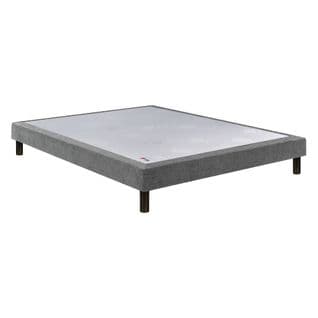 Sommier Confort Ferme Nature Chenillé Gris 2x90x200