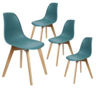 Lot De 4 Chaises Scandinaves Céladon - Melya