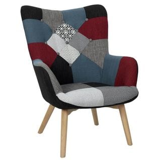 Fauteuil Patchwork Motifs Colorés - Federica