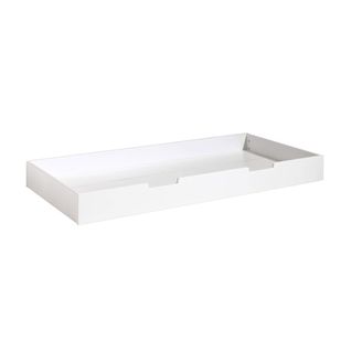 Tiroir Pour Lit 90x200cm Blanc Sur Roulettes - Thox