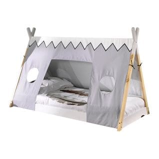 Lit Au Sol 90x200cm Forme Tipi Avec Toile - Flitt