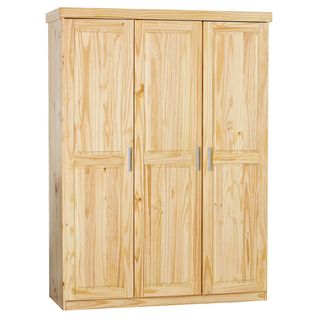 Armoire 3 Portes Bois Massif Naturel - Cali