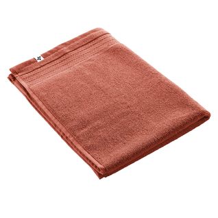 Tapis De Bain 50x70cm En Coton Bio Coloris Terracotta - Emma