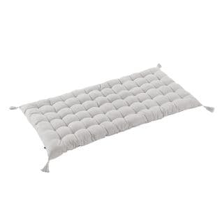 Matelas De Sol Avec Pompons 60x120cm Coton Coloris Nuage - Sophie