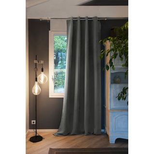 Rideau Occultant 140x260cm Coloris Anthracite - Darker