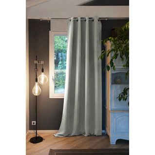 Rideau Occultant 140x260cm Coloris Gris Clair - Darker