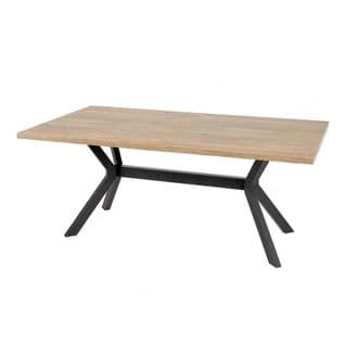 Table Repas Allongeable 180-230 Cm Effet Bois Et Béton - Thibault