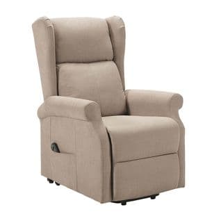 Fauteuil Relax Releveur Electrique Tissu Beige - Andora