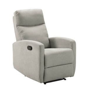 Fauteuil Relax Manuel Tissu Gris Clair - Lerida