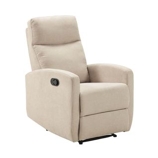 Fauteuil Relax Manuel Tissu Ivoire - Lerida