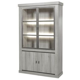 Vitrine 4 Portes Avec Eclairage LED - Massyle