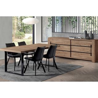 Ensemble Buffet + Table 170cm Aspect Bois - Nilla