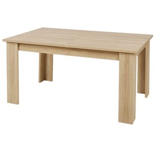 Table Repas Allongeable Aspect Bois Et Pierre - Fanny