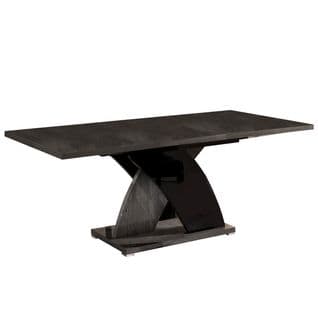 Table Allongeable 160-200cm Laquée Et Effet Bois - Anasma