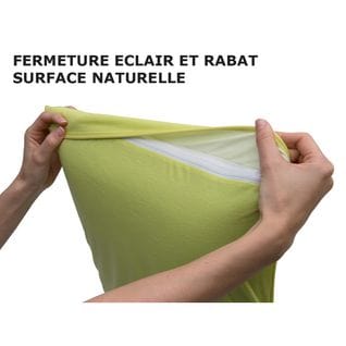 Taie D'oreiller 60x40cm Marron Imperméable Et Respirante - Fresh