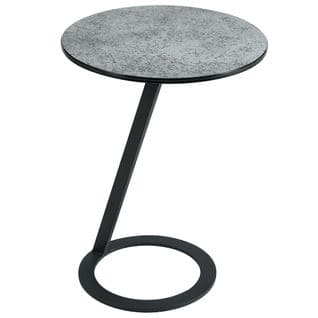 Table D'appoint Design Plateau Aspect Céramique - Drake