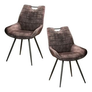 Chaise Gris Sombre Avec Poignée (lot De 2) Malmoe