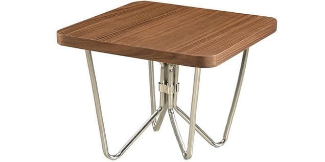 Table Basse Bois Carrée 100cm Lilo - Noyer - Marron