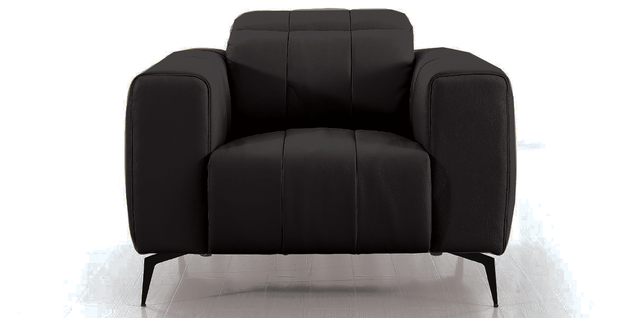 Fauteuil Cuir Design Kiko Noir