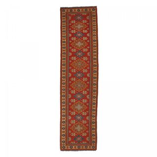 Tapis D'orient 87x311 Soumak Rouge, Beige