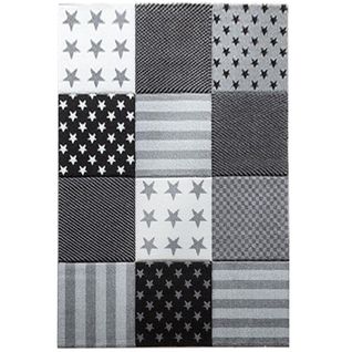 Tapis Enfant 240x340 Flag Start Gris