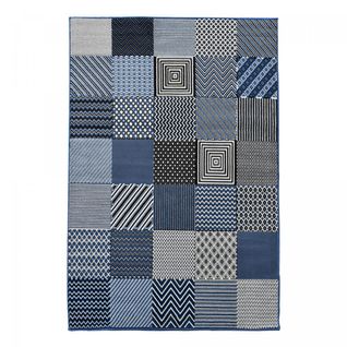 Tapis Salon 60x110 Af1 Geotrem Bleu