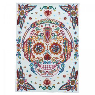 Tapis Enfant 60x110 Skull Head Crème