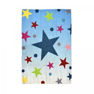 Tapis Enfant 120x170 Etoile Reversible Multicolore