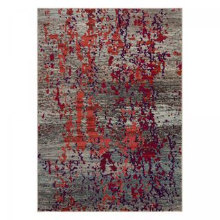 Tapis Salon 120x170 Grandaz Orange, Rouge, Violet, Gris