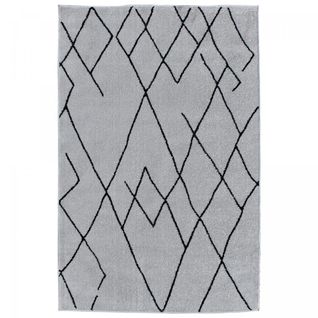 Tapis Berbère Style 120x170 Naladon Crème, Noir