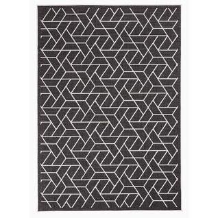 Tapis Exterieur 280x380 Ex1 Bri Reversible Noir, Écru