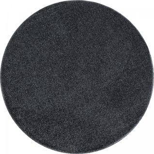 Tapis Salon 200x200 Rond Soula Gris