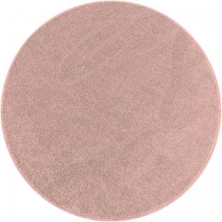 Tapis Salon 160x160 Rond Soula Rose