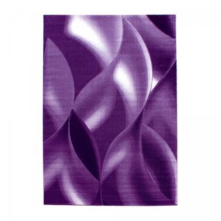 Tapis De Couloir 80x300 Tissé Motif Géométrique Supur Violet Clair Et Violet Foncé