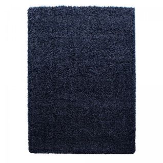 Tapis Shaggy 100x200 Uni L Bleu Marinne