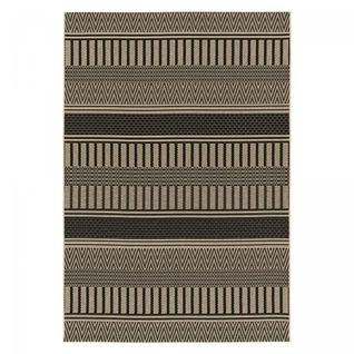 Tapis Kilim 120x170 Lona 1 Noir, Beige